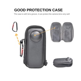 Fotoleey Protector Kit for Insta360 X5 - Hard Case+ Lens Cap+ Lens Guard+ Screen Protectors