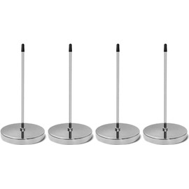 COOLKITALENT 4 Unidades Pinchos para Notas, para Varilla de Papel, Tenedor de Billetes, Recibos, 14cm, Acero Inoxidable