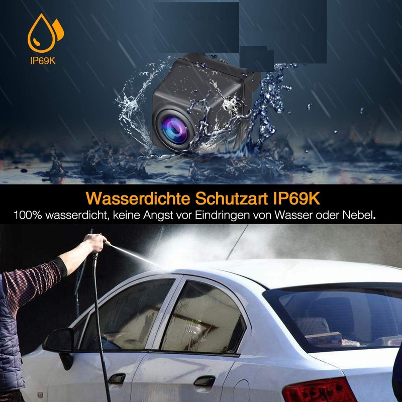 HD 720p Reversing Camera Waterproof Night Vision Rear View Camera