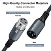 Twozoh Professional XLR Cable 0.3 m, Braided Balanced 3-Pin XLR