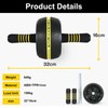 BODYTECH Abs Exercise Rollers Wheels workout for Abdominaland Core Strength