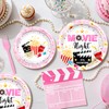 Pink Movie Night Party Decorations Tableware Set Serve 24