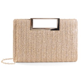 Straw Clutch Purse For Women Summer Rattan Purse Straw Crossbody Bags Raffia Handbags Top Handle Evening Purses Travel 2025