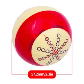 Billiards Cue Ball Billiards Cue Ball Practice Training Artifact Practice Balls with Standard Lines and Dots for American Billiards Eight Balls