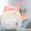 Mushymallow 20-Inch Bow Hairband Cat Plush Pillow Jumbo Cat Plush