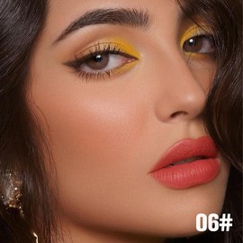 IATMOMOD Matte Liquid Lip Stain Peel Off Lip liner Tattoo with Tweezer, Orange Red Liquid Lipstick Lipstain Long Lasting Waterproof for Women, Highly Pigmented Not Faded Smudge-proof Easy to Apply, 06