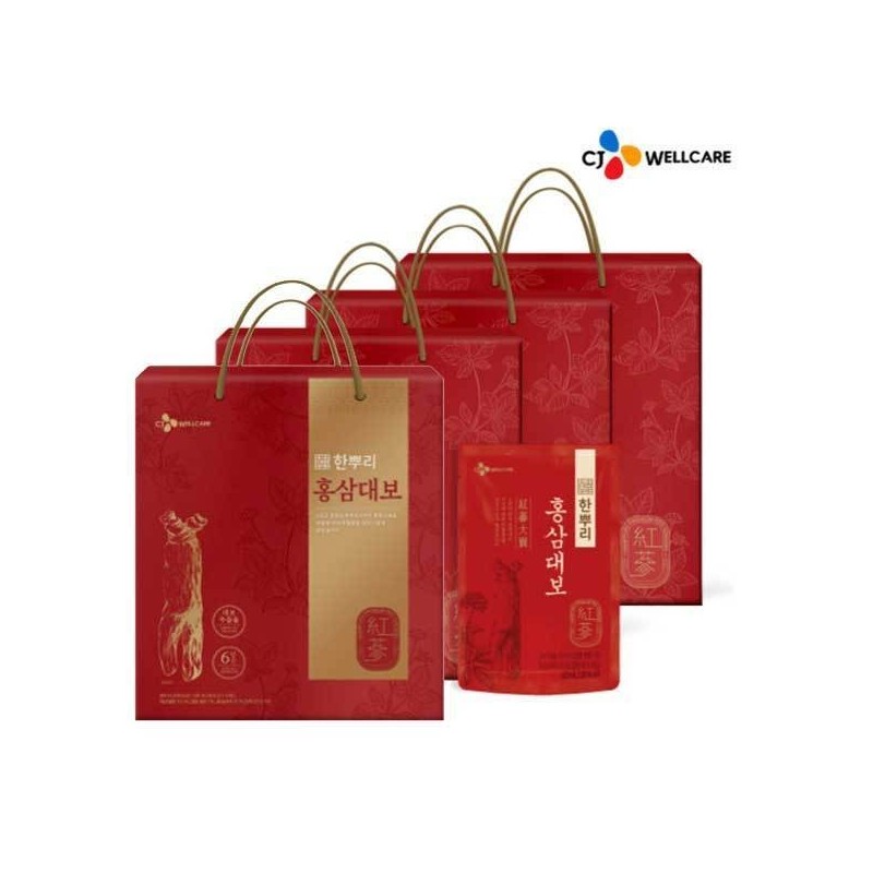 4 boxes of Hanppuri Hongsamdaebo (50ml x 24 pieces) /