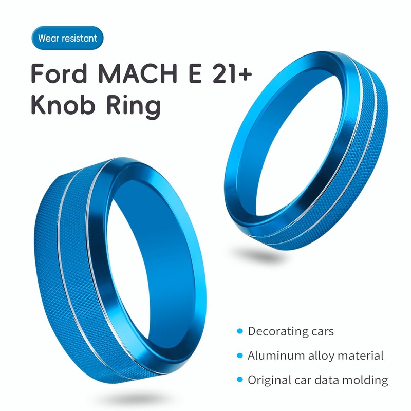 Auovo Volume Control Knob Cover Compatible with Ford Mustang Mach