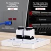 AMPCOM CAT6 RJ45 Keystone Jack - Reusable UTP Ethernet Wall