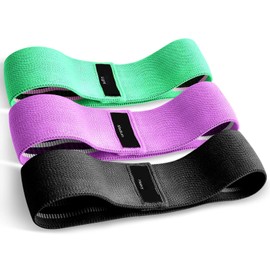 Fabric Resistance Bands, Exercise Band [Set of 3] Workout Fitness Bands for Hips & Glutes, Non-Slip Booty Bands for Women / Men / Beginners / Athletes Strength Training,Yoga,Pilate,Fitness