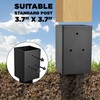 Fence Post Anchor 4''x4'', Heavy Duty Metal Fence Post Anchor