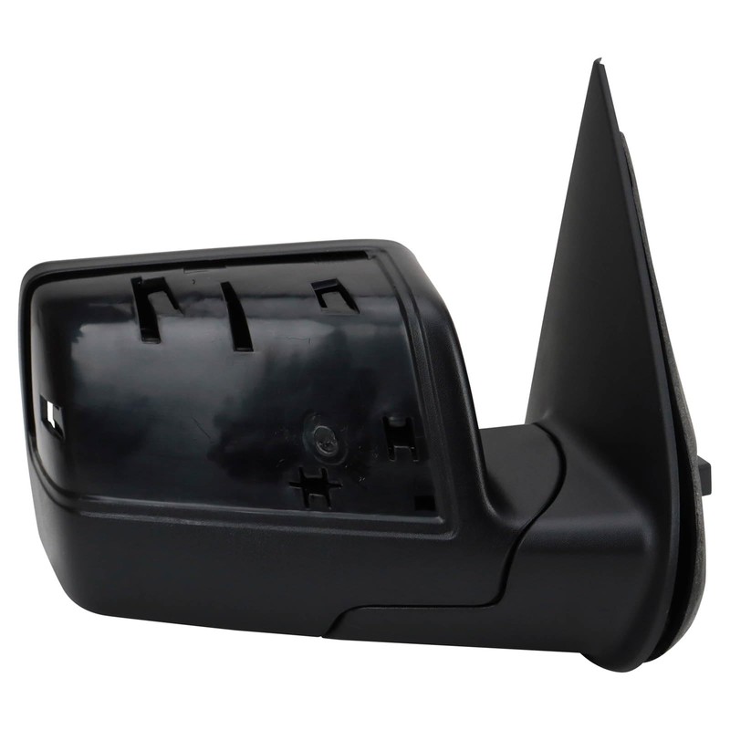 TRQ Passenger Side Power Mirror Smooth Black with Puddle Light