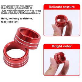 Metal Look Air Conditioner Switch Control Button Knob Cover for 2024 2025+ Hummer EV SUV Pickup Accessories Rear AC Climate Control Knob Button Cover Alloy Metal Rings Trim