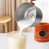 Stainless Steel Milk Frother for Coffee, 3-in-1 Electric Milk Warmer