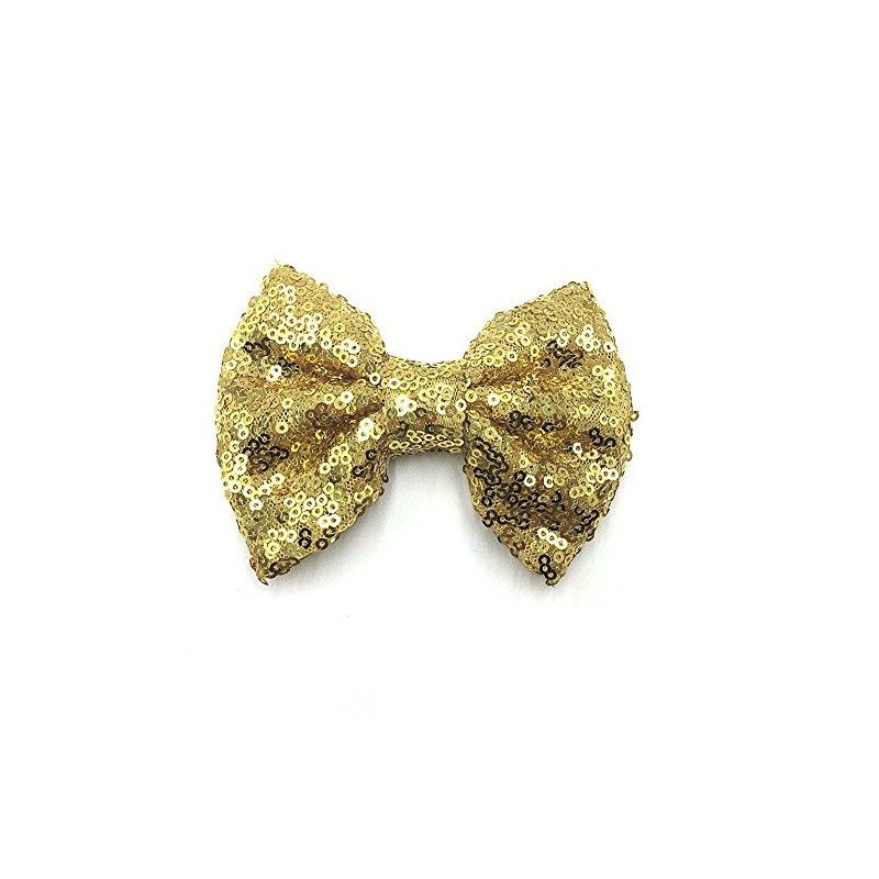 PrettyBoutique 4 Inches Girls Sequin Glitter Sparkle Hair Bow Clip