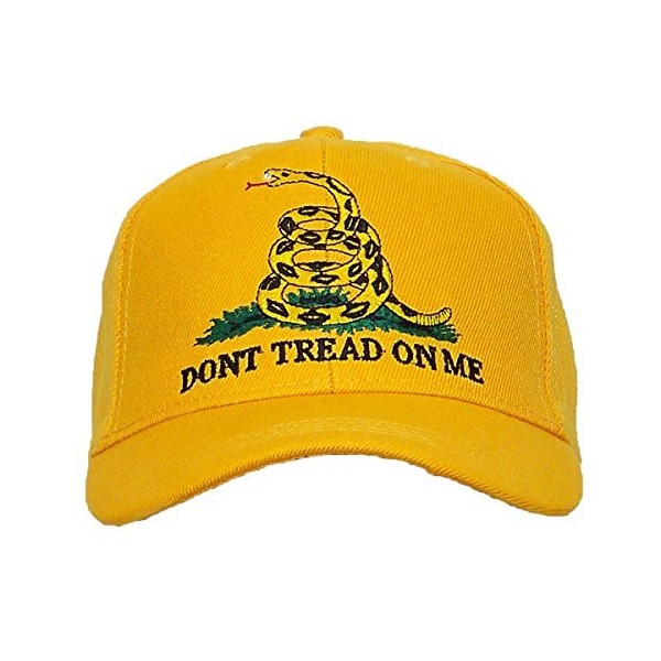 FLAK Embroidered Yellow Gadsden Don't Tread on Me Baseball Style hat Cap by RFCO