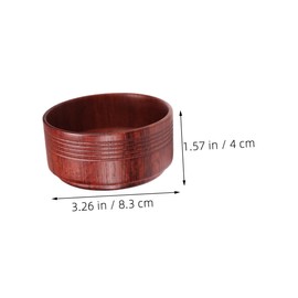 NOLITOY Wooden Shaving Bowl for Men Shaving Soap Cup Ergonomic Design for Comfortable Grooming Vintage Oak Shave Bowl for Household Use
