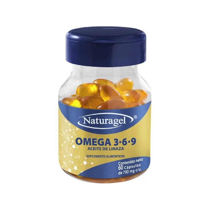 Omega 3, 6 Y 9 C/60 Naturagel/ Aceite Pescado, Linaza,