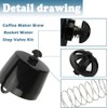 Coffee Machine Brew Basket Bottom Spring Loaded Stopper Kits Replacement
