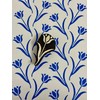 Wooden Block Printing Stamp, Floral Design, Handcrafted Tulip Pattern, Set