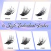 LZM Cluster Lashes 10mm Individual Eyelashes C Curl Lashes Individual