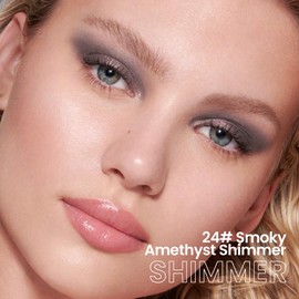 evpct Smoky Amethyst Shimmer Cream Eye Shadow Brightener Sticks Set for Eyes, Smoky Shimmery Matte Pencil Eye shadow Applicator Stick Pen Palette Makeup Waterproof sombras en crema para ojos 24#