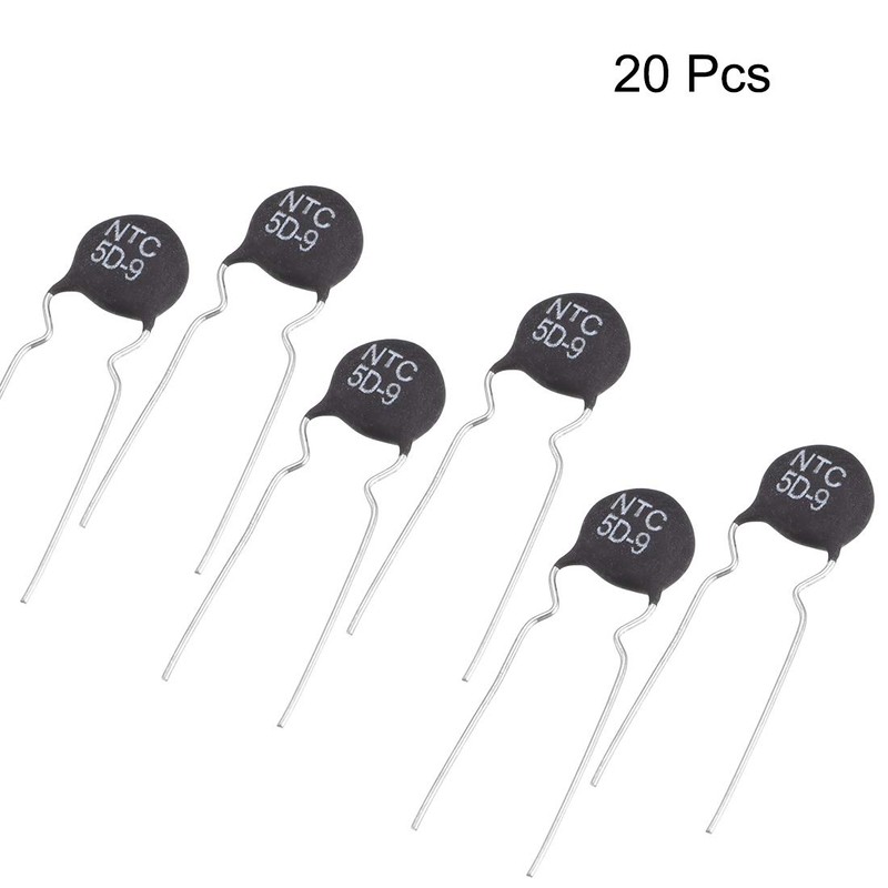 uxcell NTC Thermistor Resistors 5D-9 3A 5 Ohm Inrush Current
