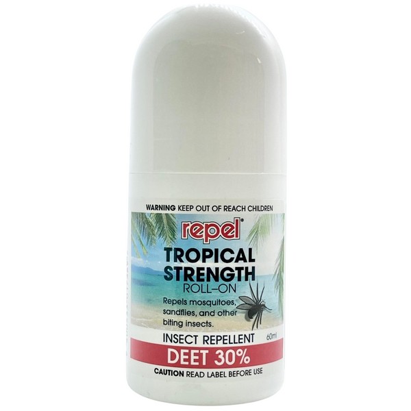 Repel Tropical Strength Roll On Insect Repellent 60ml
