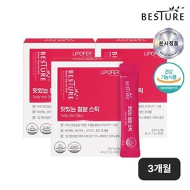 Besture 맛있는 철분 스틱30포) X 3박스 3개월분) Delicious Iron Sticks (30 packs) X 3 boxes (3 months supply)
