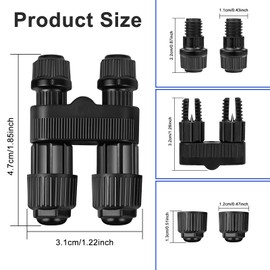 Low Voltage Wire Connectors, 12 Pack Landscape Lighting Connectors, Waterproof Fastlock2 Style Low Voltage Landscape Wire Connectors for 12–18 Gauge Wire, Pathway & Garden Lights