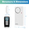 HENDUN Door Alarms When Opened with Remote, Door Bells Chimes,