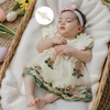 Douhoow Baby Girl Dress Romper Baby Romper Dress Flowers Embroidery