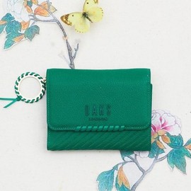 Daks (신세계강남점)DCWA4F161E2 그린 패턴배색 소가죽 반지갑 (Shinsegae Gangnam) DCWA4F161E2 Green Pattern Color-blocking Leather Wallet