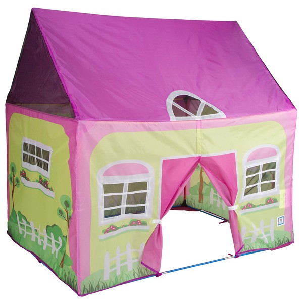 Pacific Play Tents 60601 Kids Cottage Play House, Play Tent for Indoor / Outdoor Play - 50" x 40" x 50"