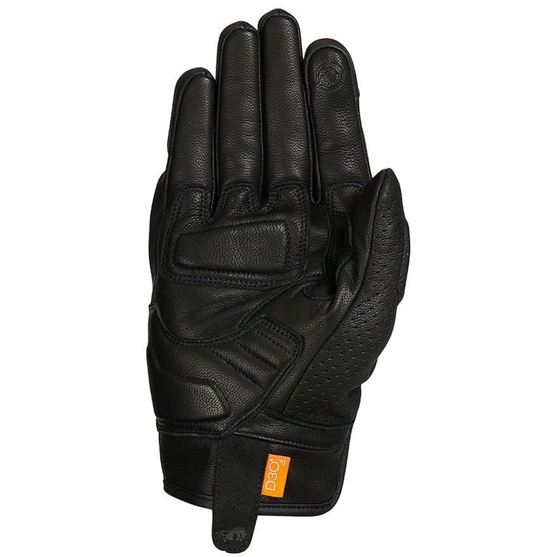 Furygan LR Jet D3O Vented Perforated Motorcycle Gloves, Black, XL
