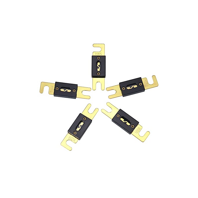 Bumbesti 500A ANL Blade Fuse Gold Plated ANL Fuse 500Amp