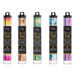 Therm O Web Deco Foil - Watercolor Transfer Sheets - Amber, Emerald, Amethyst, Lapis & Summer Rainbow - Bundle 5 iCraft Speciality Foil Packages (1)