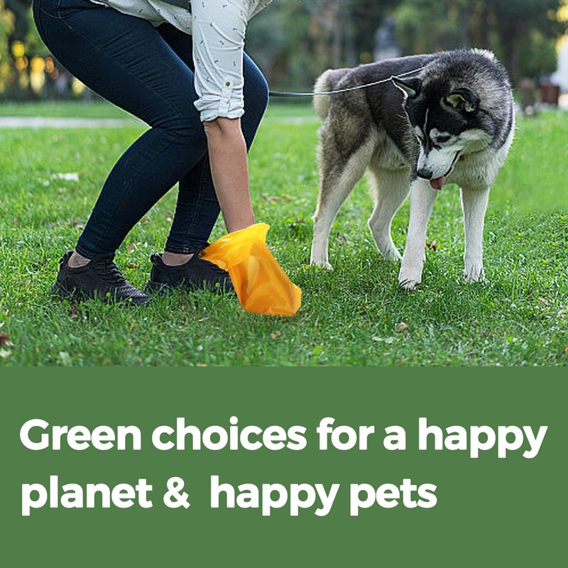 Dog Poop Bags Rolls Biodegradable 100% Leak Proof Thickened Waste