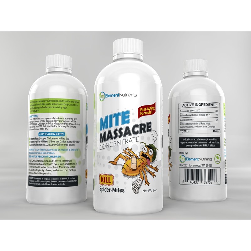 Mite Massacre 8 oz. Spider Mite Killer and Powdery Mildew