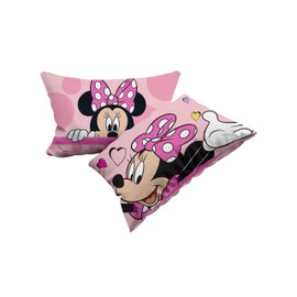 Minnie Set of 2 Cotton Pillowcases 100% Cotton 50 x 80 cm Envelope Closure