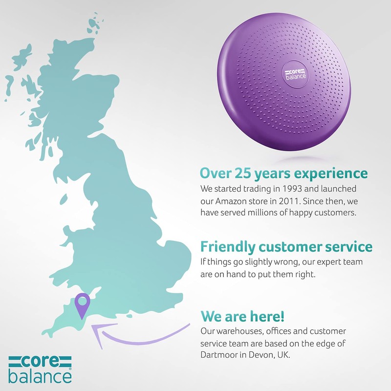 Core Balance Inflatable Wobble Cushion Stability Training Air Pad Board