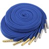 YJRVFINE Solid Flat Shoe Laces: Metal Tips Thick Shoelaces for