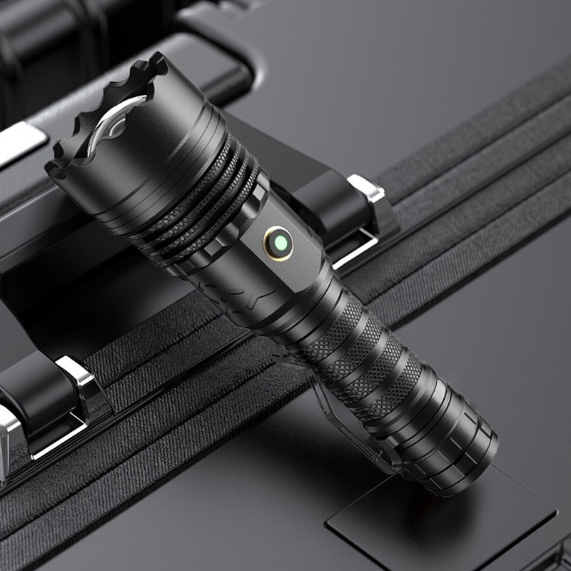 5800LM LED Waterproof Flashlight USB Rechargeable Outdoor Emergency Flashlight 5