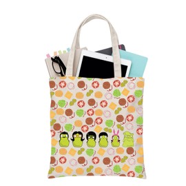 PLITI Bob's Family Tote bag Burgers Inspired Gift Burgers Cartoon TV Show Merchandise Gift Burgers Family Fan Travel Pouch (Bob's Family TGU)
