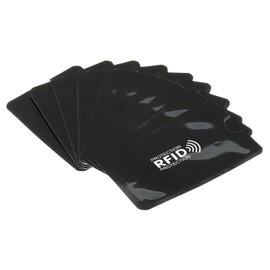 PATIKIL RFID Blocking Credit Card Sleeves, 30 Pack Contactless Protector Holder for NFC Purse, Black