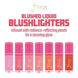 Juvia's Place Blushed Liquid BlushLighter Blush Lily Glow - Liquid Blush for Cheeks with Luminous Glow, Long-Wearing, Buildable & Highly-Pigmented Makeup Blush, Easy to Blend Liquid Blush