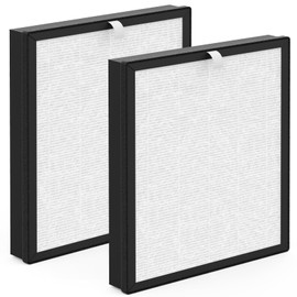 Harebery JH-028A JH-028A-F Filter Replacement, Compatible with BlueDate JH-028A Purifier, 3 -in-1 Filtration System, 2 Pack