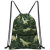 WAWSAM Dinosaur C Drawstring Backpack, Waterproof, 15 cu in, Polyester,