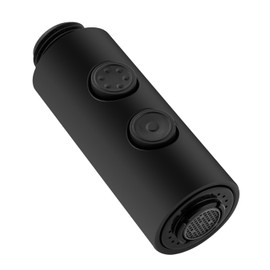 Hibbent Pull Out Sink Sprayer Head Replacement, 2 Function Kitchen Faucet Head, Bathroom Pull Down Spray Head with G1/2 or 13/16 Inch Male Connector, Matte Black