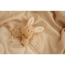 Little Dutch Baby Bunny 8414 Ring Rattle Newborn Naturals Beige